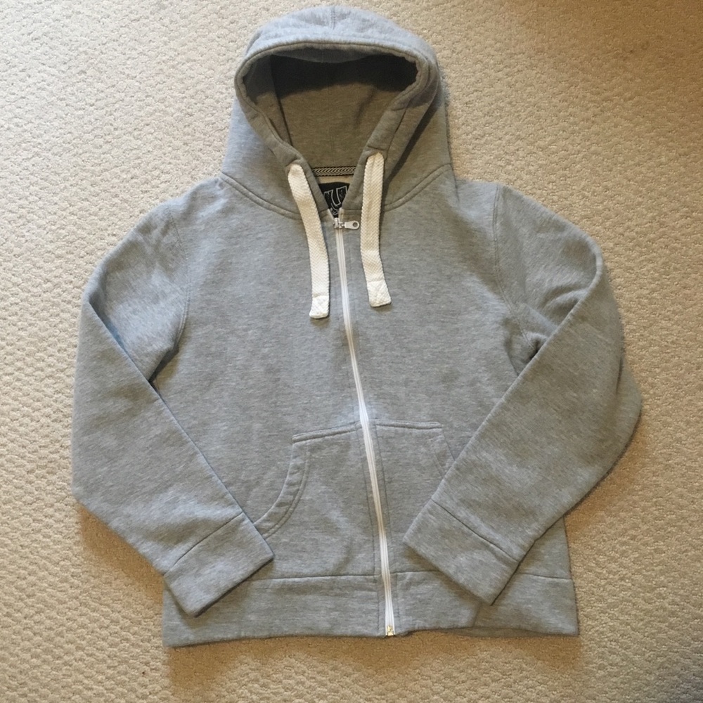Urban Diva gray zip hoodie. Size Medium